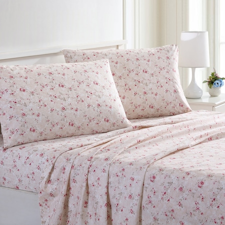 Modern Threads Printed 4-Piece Sheet Set Kashmir Rose Full